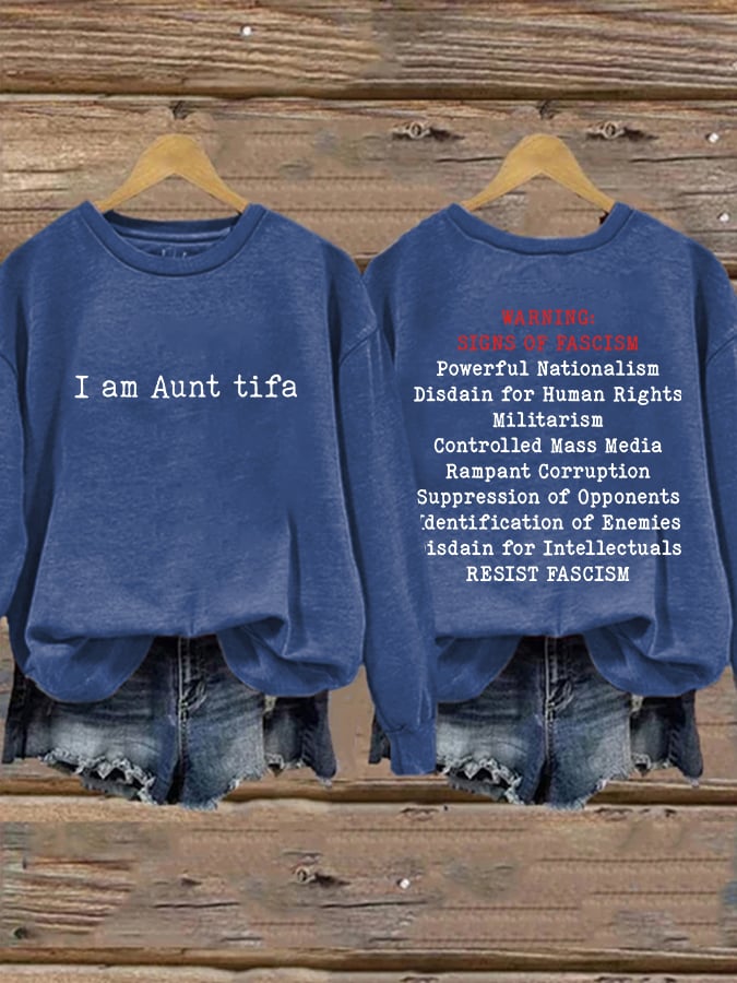 🔥Buy 3 Get 15% Off🔥Retro I Am Aunt Tifa Print Sweatshirt
