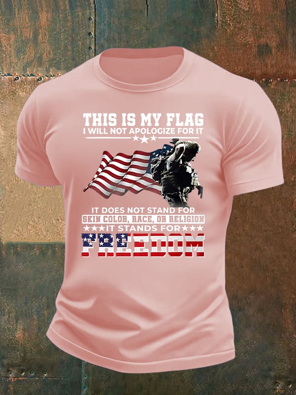 Men's THIS IS MY FLAG Print T-Shirt
