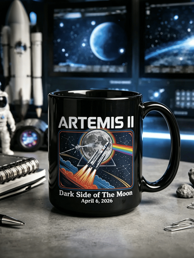 ARTEMIS II Mission Lunar Flight Coffee Mug