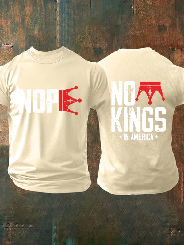 🔥Buy 3 Get 15% Off Men's No Kings In America T-Shirt