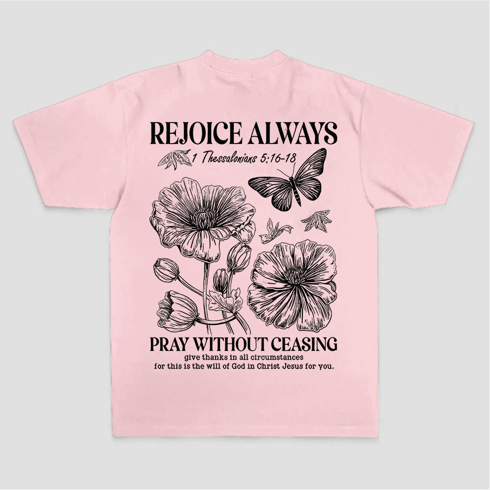 Rejoice Always Printed Women's T-shirt