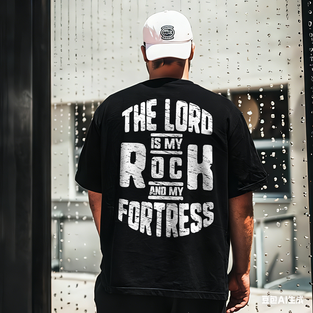 The Lord Is My Rock And My Fortress Printed Men's T-shirt
