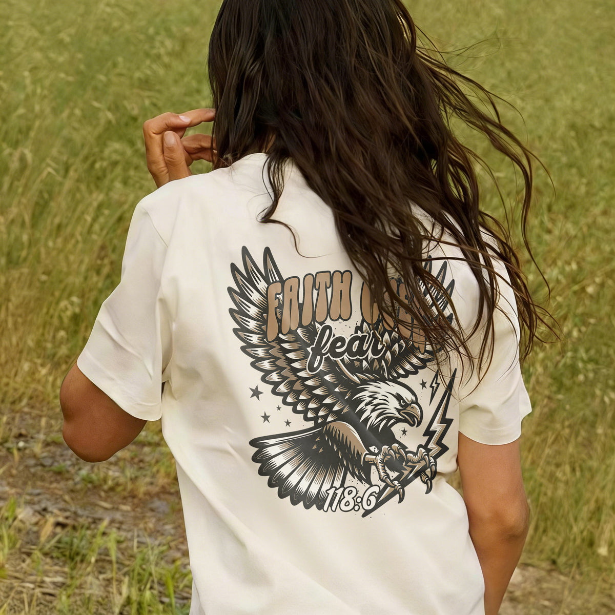 Faith Over Fear Printed Women's T-shirt