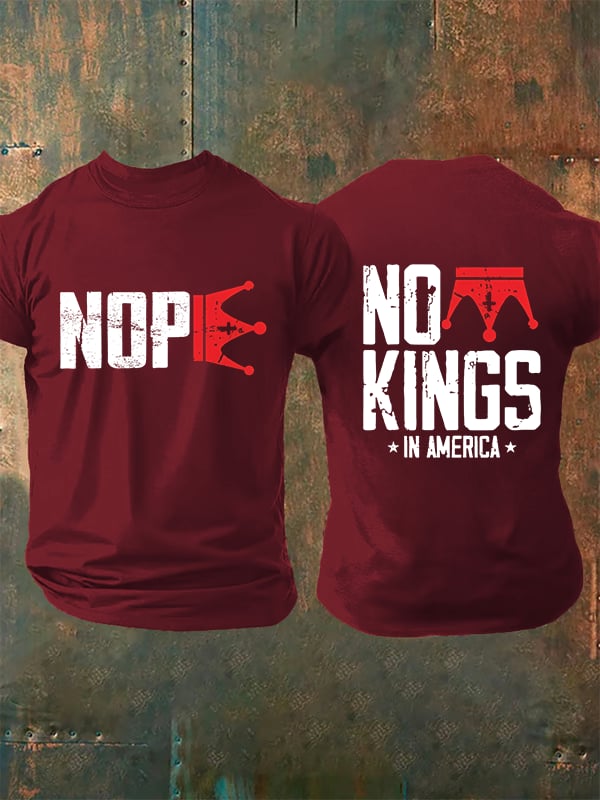 🔥Buy 3 Get 15% Off Men's No Kings In America T-Shirt