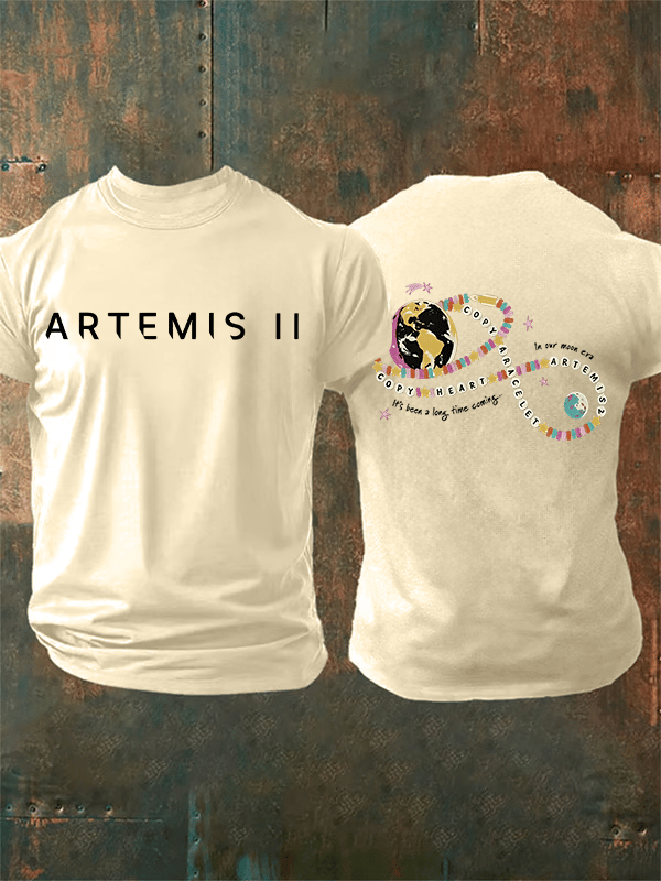 Men's Fun Planet Print T-Shirt