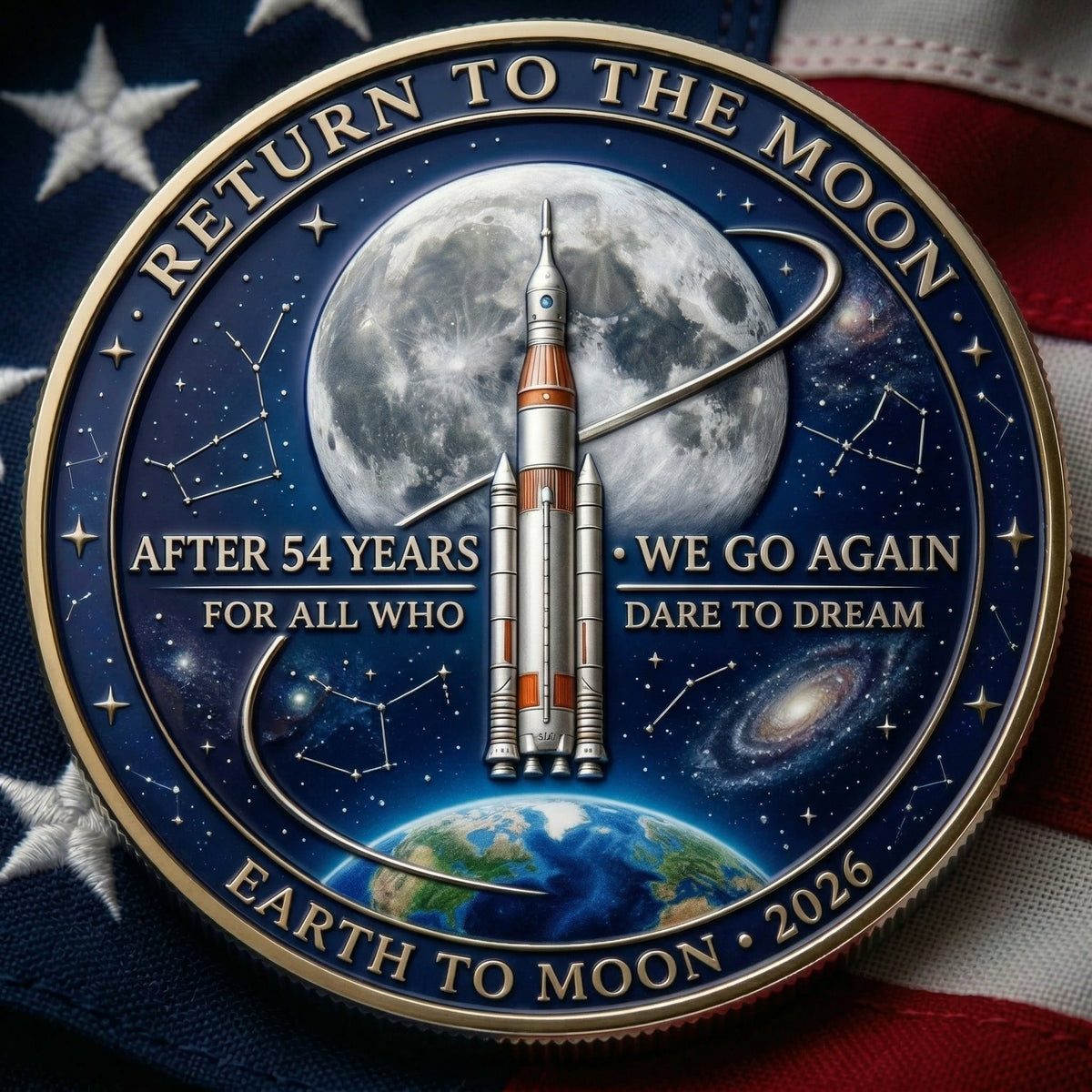 ๐ฉ๐ปโ๐A TRIBUTE TO THE EXPLORERS - ๐Artemis II Lunar Legacy Commemorative Coin๐