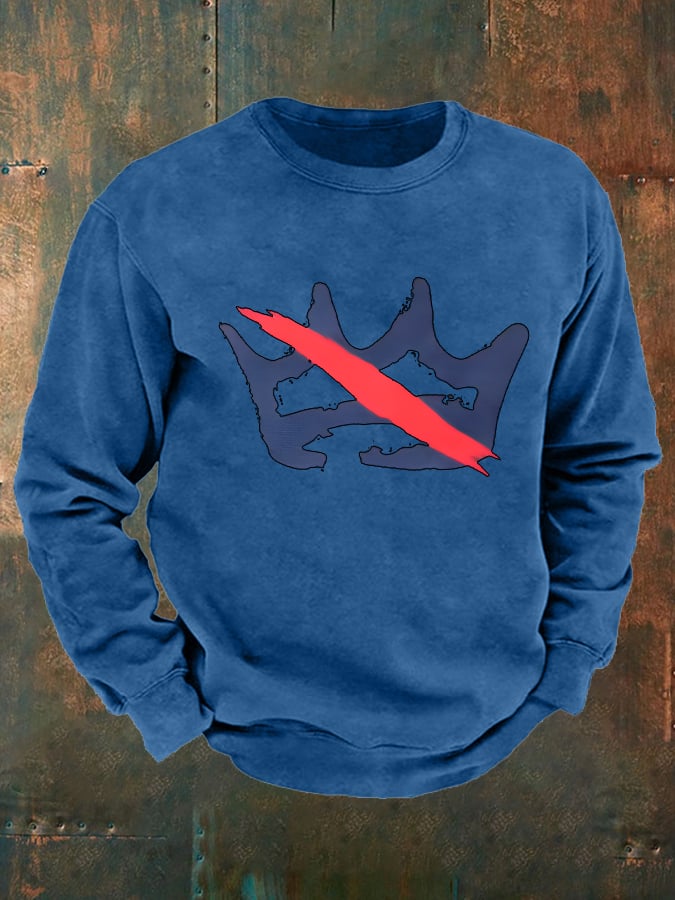 Men's America has no kings Printed Casual Sweatshirt