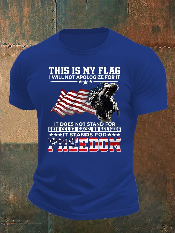 Men's THIS IS MY FLAG Print T-Shirt