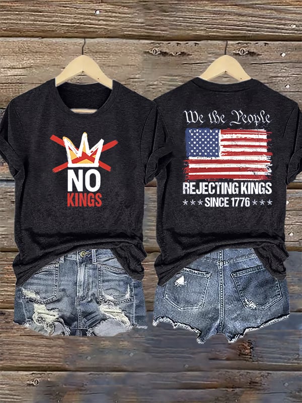 Women's No Kings, Rejecting Kings Since 1776, We The People T-Shirt