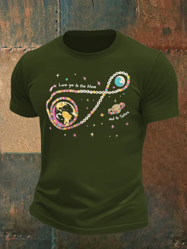 Men's Fun Planet Print T-Shirt