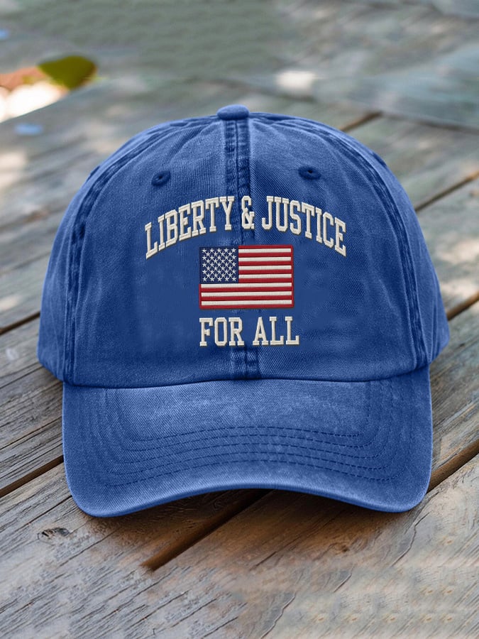 🔥Buy 3 Get 15% Off🔥Liberty and Justice For All Print Hat