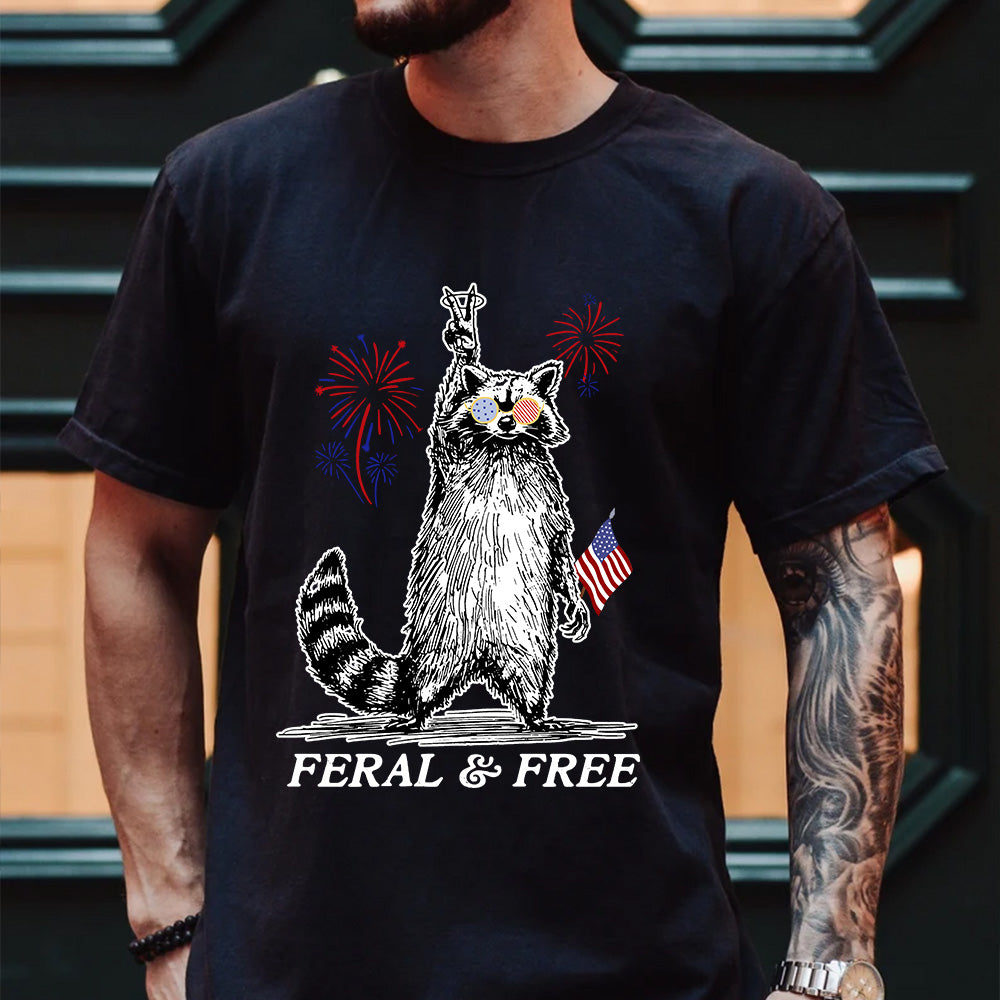 My new fave tee? The “Red White & Feral” shirt