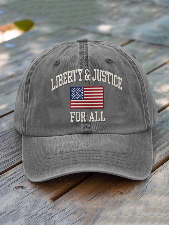 🔥Buy 3 Get 15% Off🔥Liberty and Justice For All Print Hat