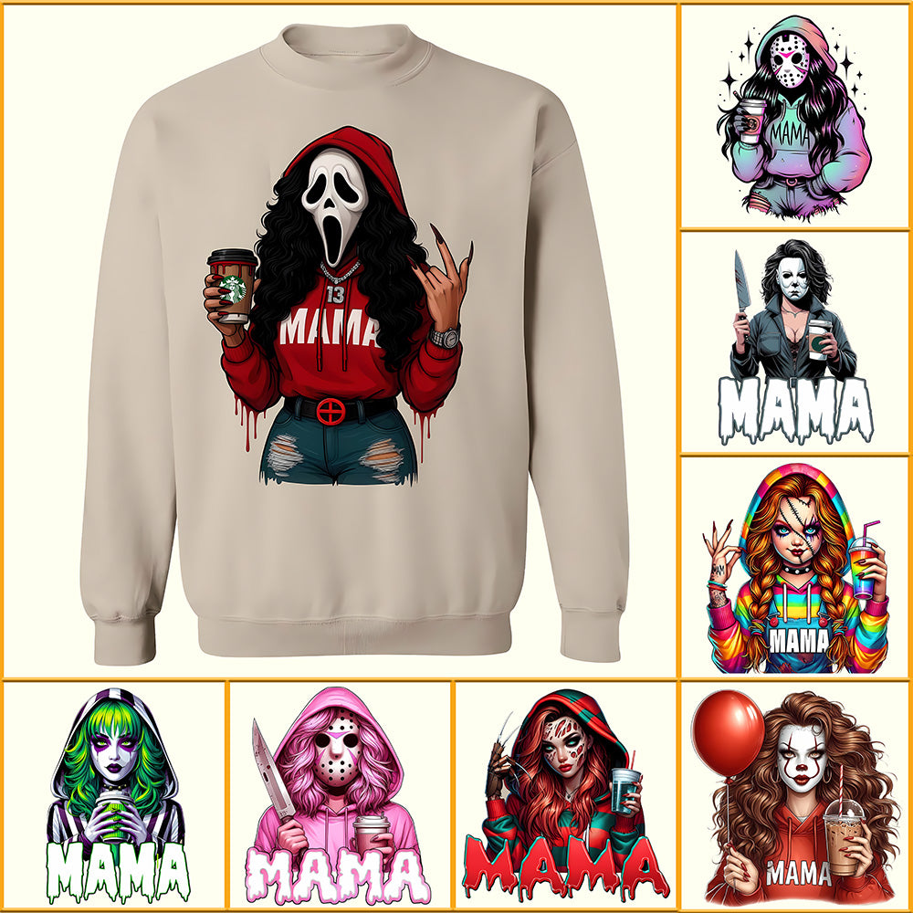 Spooky MaMa Horror Halloween Sweatshirt