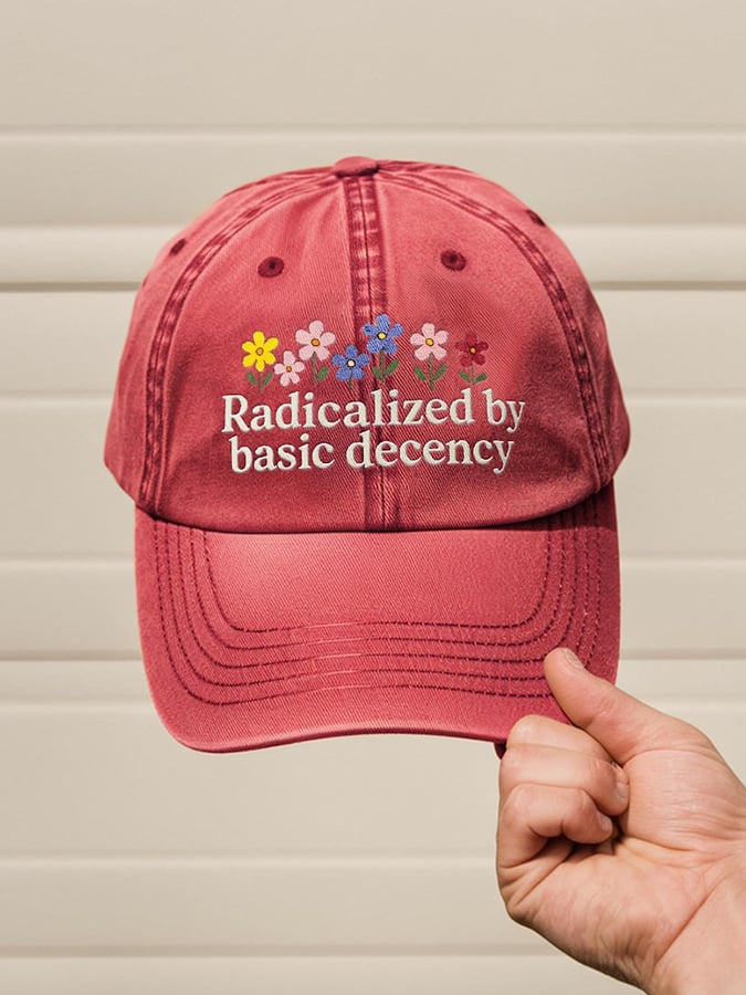 🔥Buy 3 Get 15% Off🔥Unisex washed Radicalized by Basic Decency printed hat