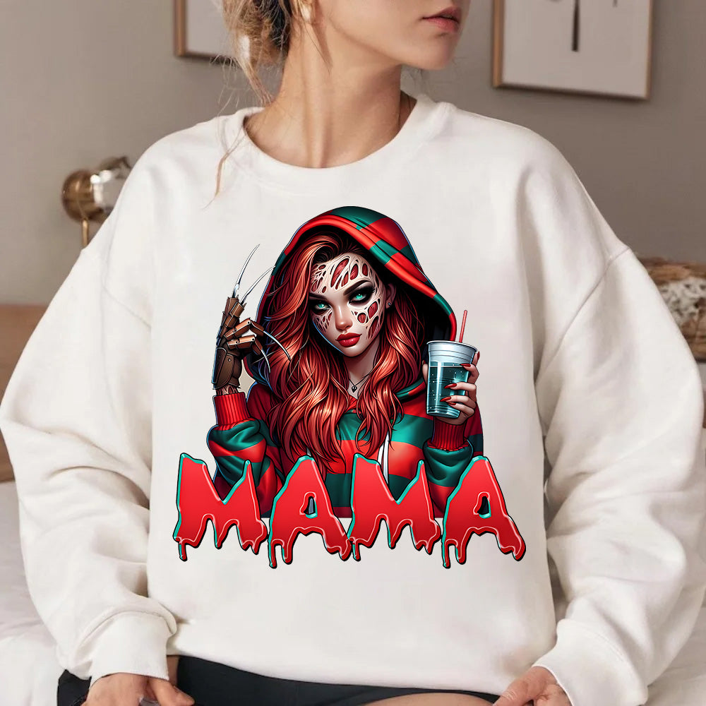 Spooky MaMa Horror Halloween Sweatshirt