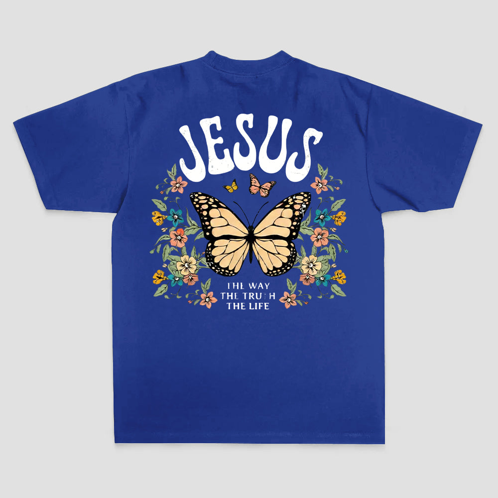 Jesus The Way The Truth The Life Printed Women's T-shirt