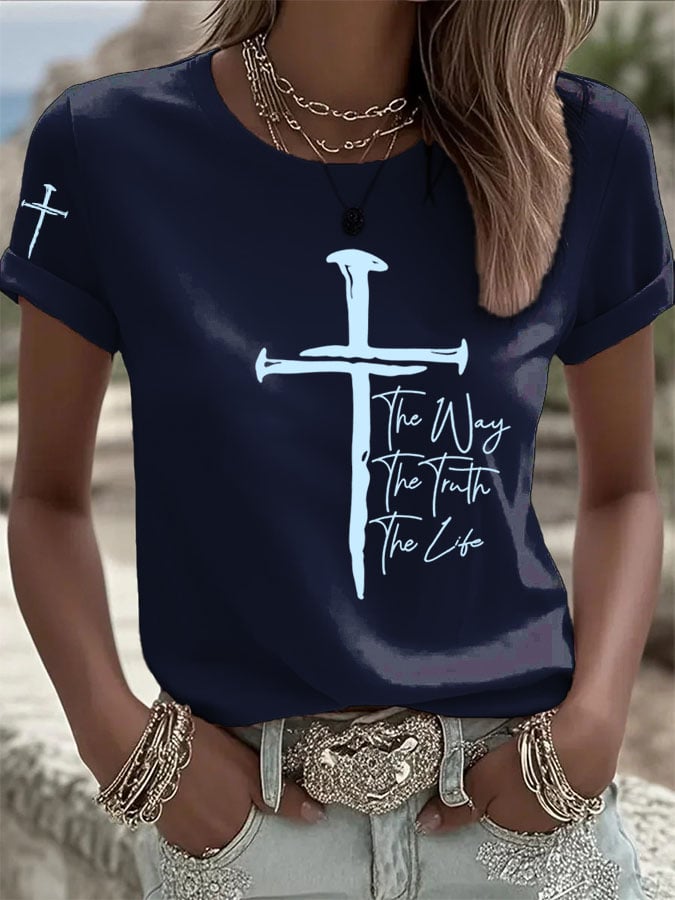 Women's The Way The Truth The Life Print T-Shirt