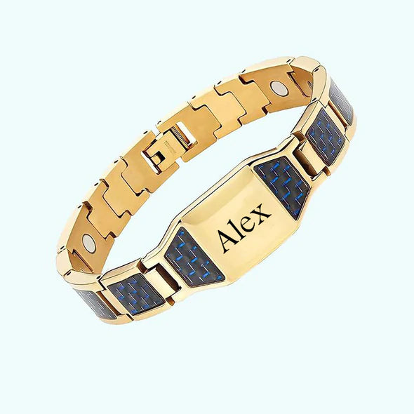 Personalized men's energy bracelet