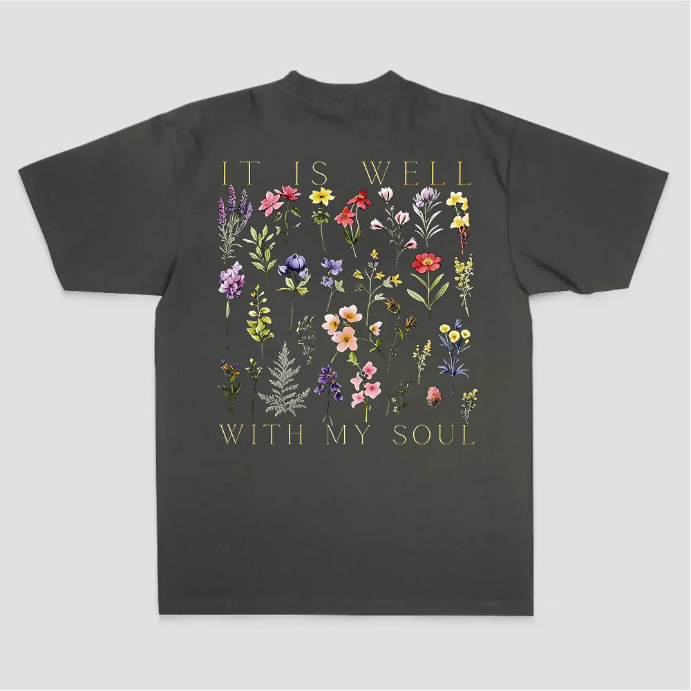It Is Well With My Soul Printed Women's T-shirt