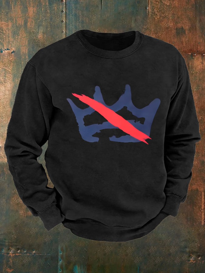 Men's America has no kings Printed Casual Sweatshirt