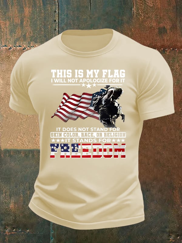 Men's THIS IS MY FLAG Print T-Shirt