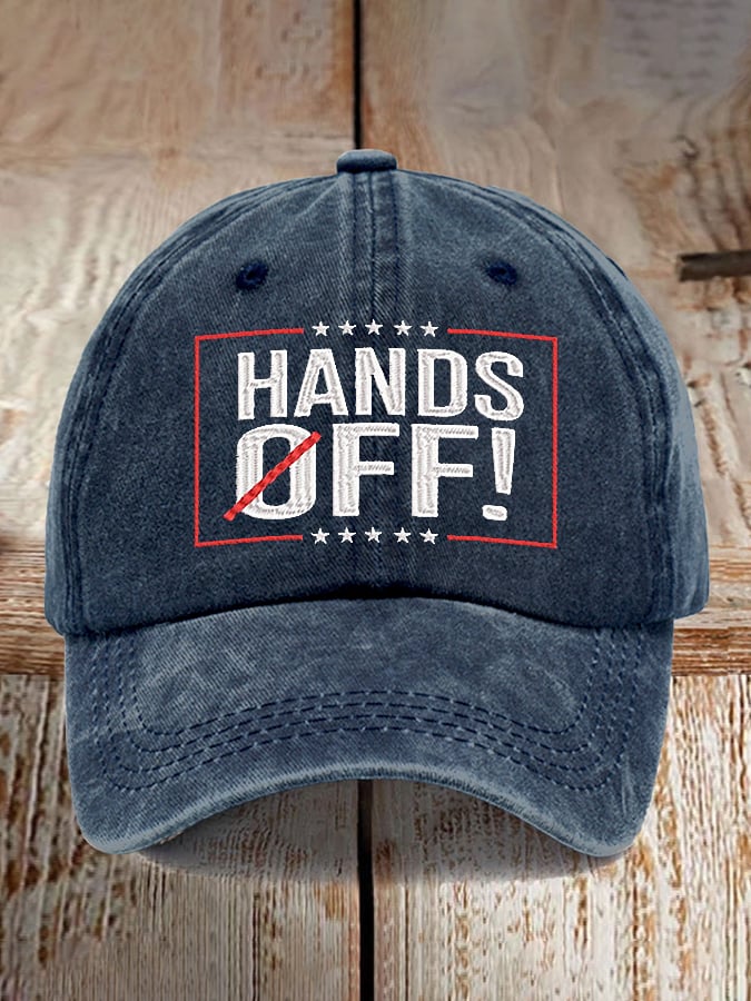 🔥Buy 3 Get 15% Off🔥Unisex Distressed Washed Cotton FDT “Hands Off ” Hat
