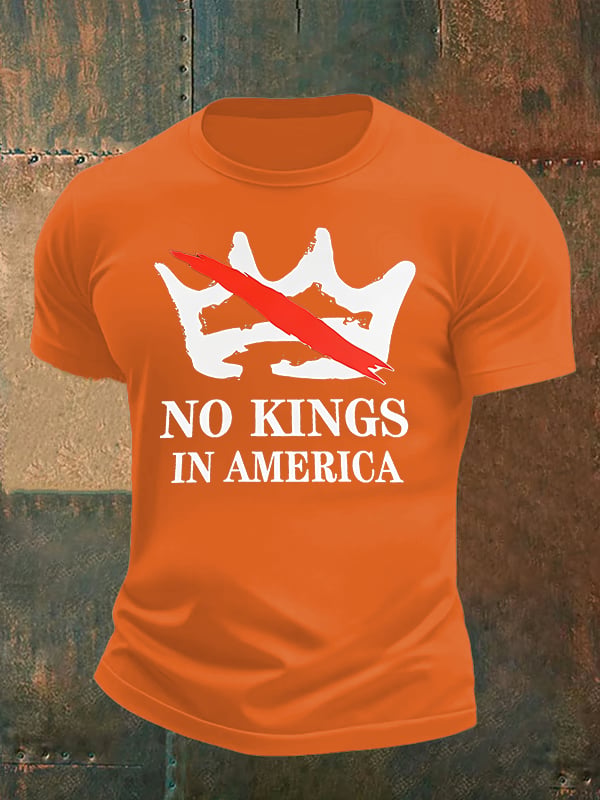 🔥Buy 3 Get 15% Off🔥Men's no kings in America print T-Shirt