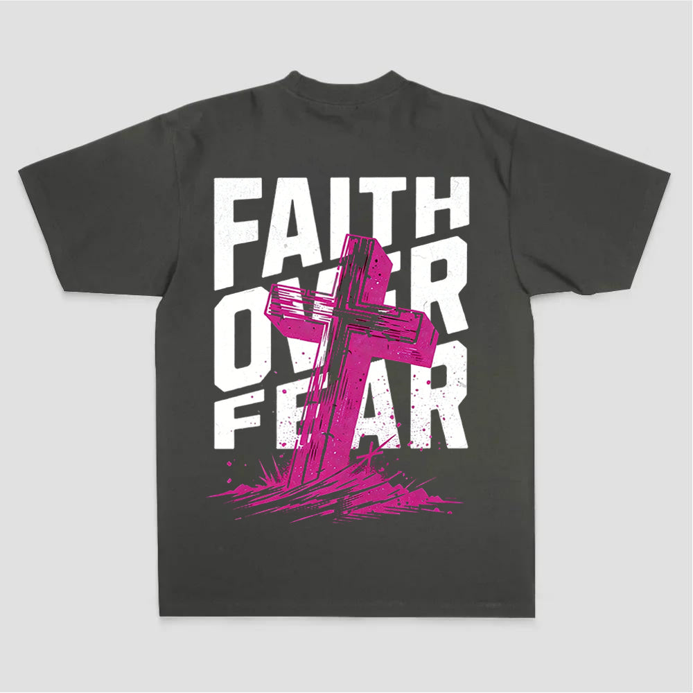 Faith Over Fear Printed Women's T-shirt
