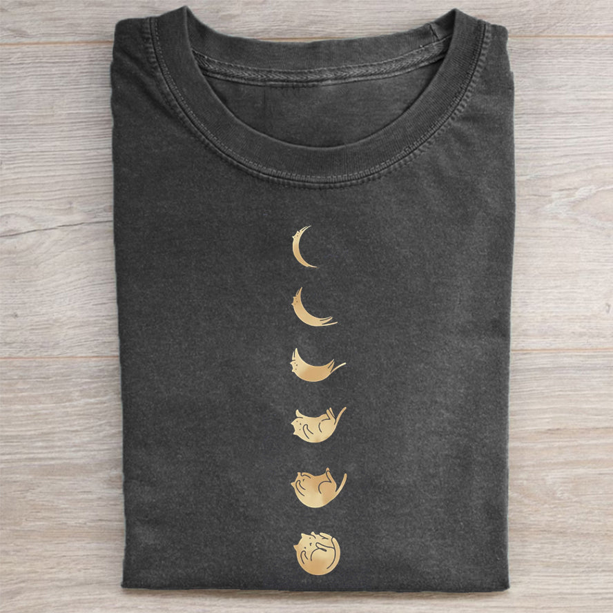 Cat Moon Phases T-shirt