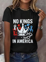 We Serve For The Country Not For The King Print  T-Shirt