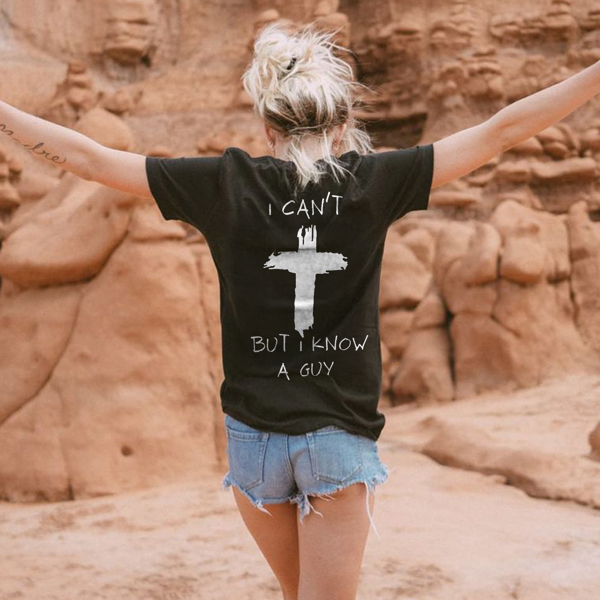 I Can't But I Know A Guy Printed Women's T-shirt