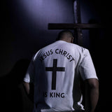 Jesus Christ Is King Prined Men's T-shirt