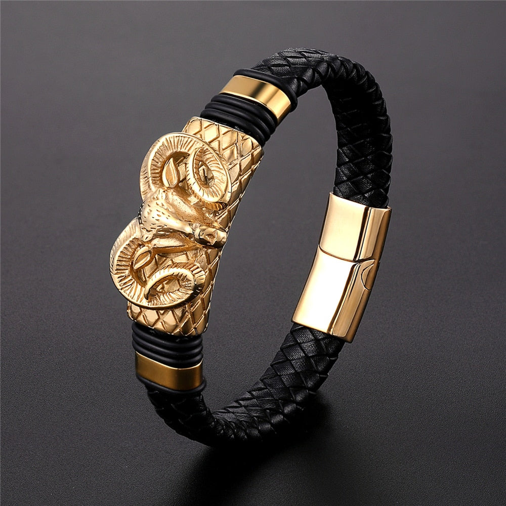 Bracelet Charm Stainless Steel Men's Bracelet Ethnic Symbol