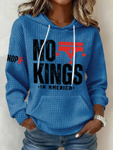 🔥Buy 3 Get 15% Off Retro No Kings In America Print Hoodie