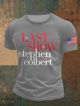 Men's Retro Last Show Print T-Shirt