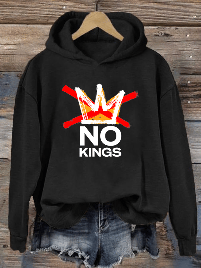 🔥Buy 3 Get 15% Off Women's  America has No Kings Printed Casual Hoodies