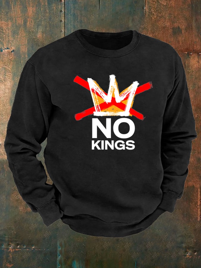 🔥Buy 3 Get 15% Off Men's  America has No Kings Printed Casual  Sweatshirt