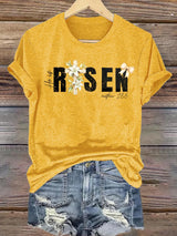 Women's  He is Risen Print T-Shirt