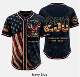 America 250th Anniversary Baseball Jersey - 1776-2026 Patriotic Freedom Shirt