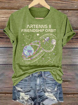 Women's  Fun Planet Print T-Shirt