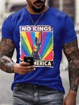 No Kings In America Print  T-shirt