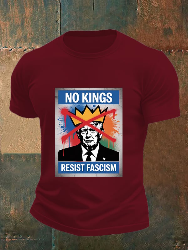 Men's   NO KINGS RESIST FASCISM T-shirt