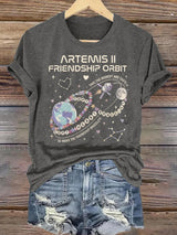 Women's  Fun Planet Print T-Shirt