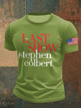 Men's Retro Last Show Print T-Shirt