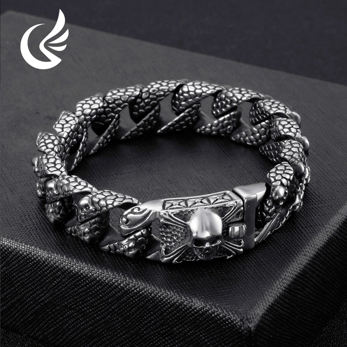 Gothic Retro Style Men's Bracelets Stainless Steel