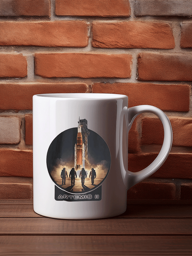 Artemis II Rocket Mug