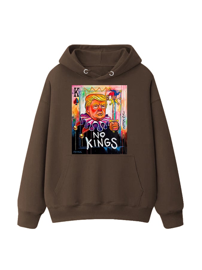Unisex  No Kings In America Print Casual  Hoodie