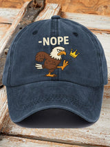🔥Buy 3 Get 15% Off🔥Unisex Retro No Kings In America  Eagle Crown Nope Print Baseball Cap