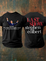 Men's Retro Last Show 05.21.2026 The Night The Laughter Died After The Episode Ended. Hopefully People Laughed During The Show Print T-Shirt